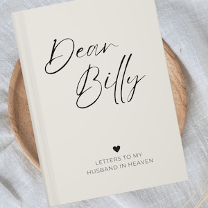 Presente para a perda do marido, presente personalizado em memória do marido, caderno de cartas para meu marido no céu, presente de condolências para o cônjuge e esposa em luto