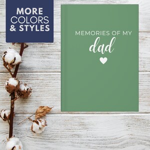 Diario de pérdida del padre, regalo conmemorativo de papá, cartas a mi papá en el cielo, diario de simpatía para papá, regalo de pérdida de papá, diario de duelo