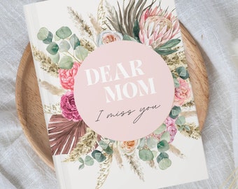 Journal commémoratif Lettres à ma mère, Journal de la perte d'une maman, Cadeau de sympathie pour une mère, Journal commémoratif de deuil de maman au paradis, Cadeau de la perte d'une mère