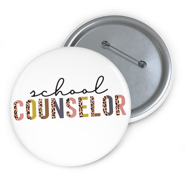 School Counselor Gift, School Counselor Pin Buttons, Counselor Badge, School Counselling, School Counselor Badge, Counselling Gift