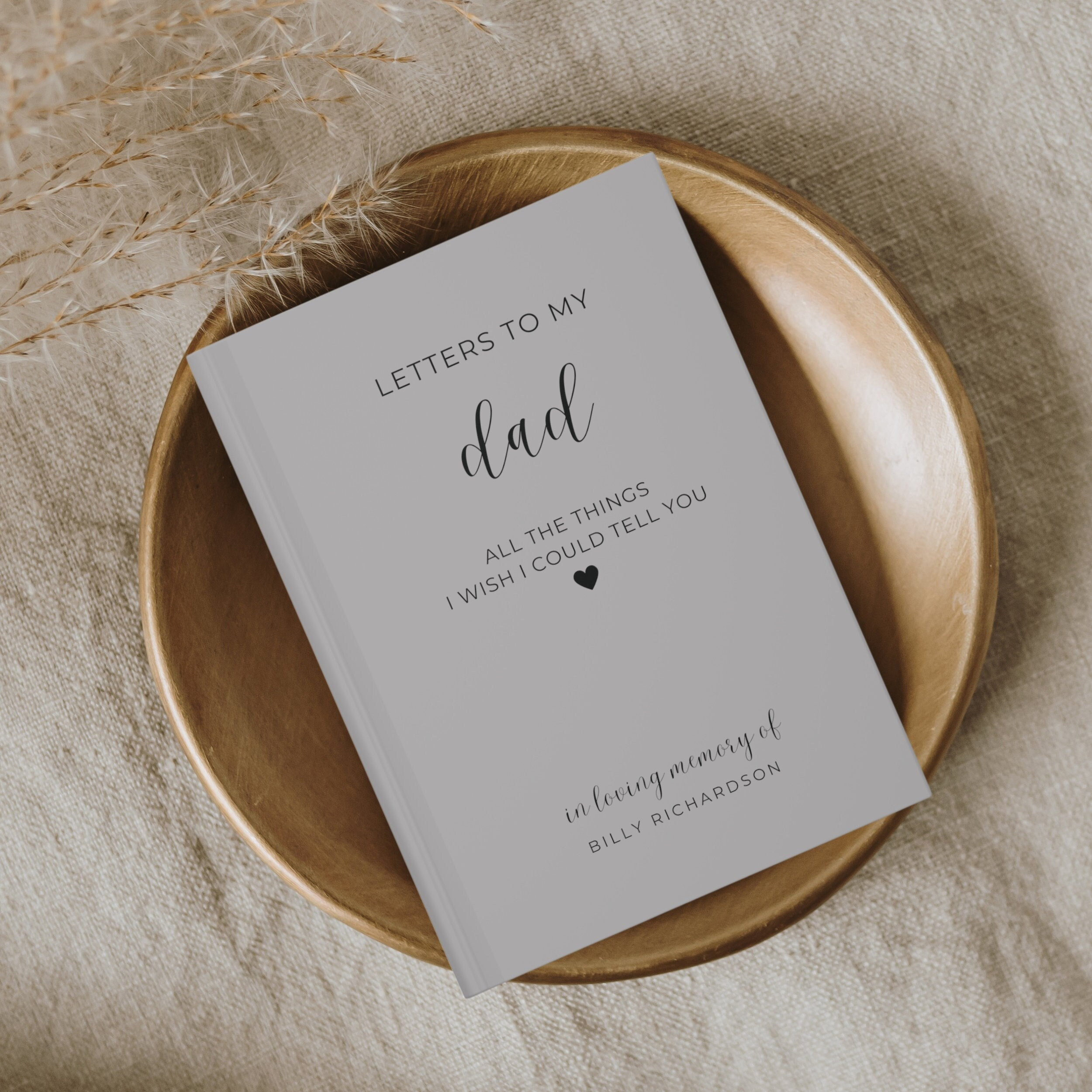Loss of Father Memorial Gift Journal, Dad Loss Grief Journal Gift, Letters to My Dad in Heaven Sympathy Gift, Letters to my Father, Memorial