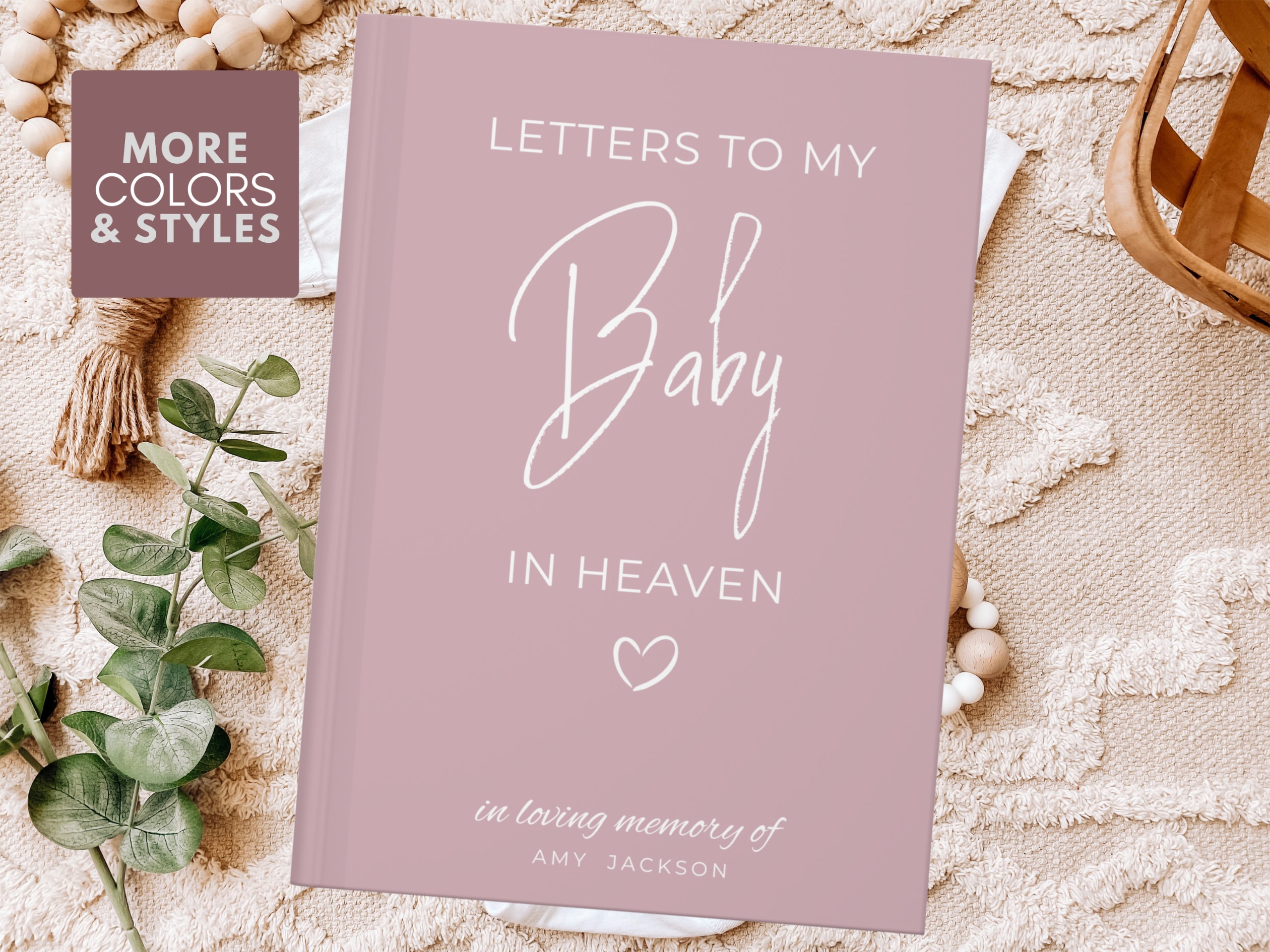 Letters to My Baby In Heaven Infant Loss Gift, Stillborn, Miscarriage Gift, Pregnancy loss gift, Grief Journal, Dear Baby Memorial Journal