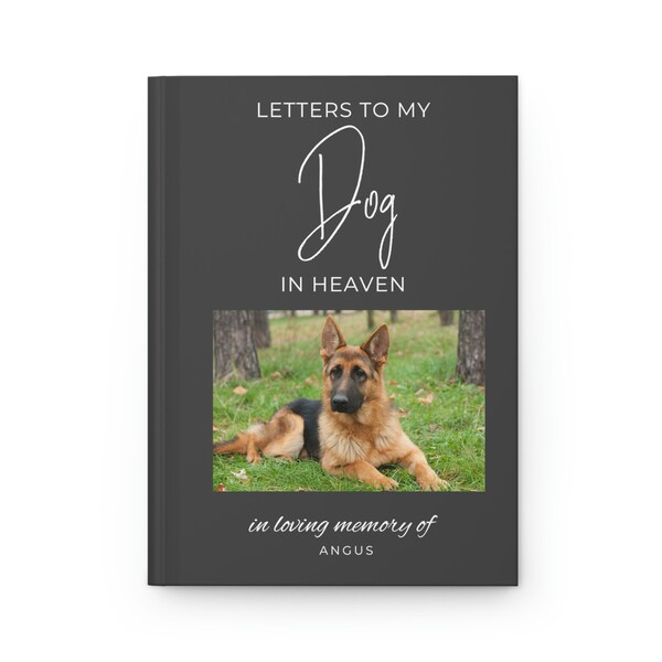 Loss of Dog Gift, Grief Journal Our Adventures Personalized Letter Notebook Custom Puppy Dog Loss Grief, Memory Keepsake Book