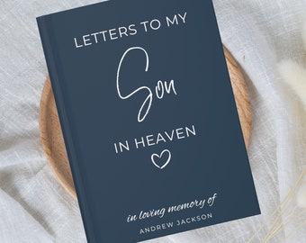 Loss Of Son Sympathy Gift, Personalized Notebook, Personalized Memorial Notebook, Son Remembrance Notebook, Son Memorial Bereavement Journal