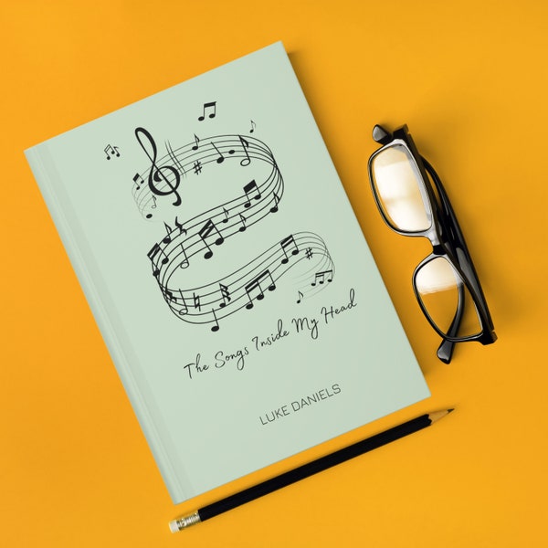 Personalized Songwriting Notebook, Lyrics Journal, Custom Song Book Songwriters Notebook Musician Song Artist Journal Lyrical Writer Journal