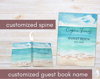 Custom Vacation Home Guest Book, Personalized Beach House Guest Book, Airbnb Guest Book, Vacation Rental Guest Book, Travel Journal