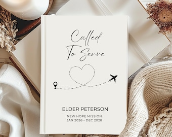 Personalisiertes LDS-Missionsjournal Missionsgeschenk, genannt, um Missionszielbuch zu dienen Gehen Sie mit mir Moses 6:34