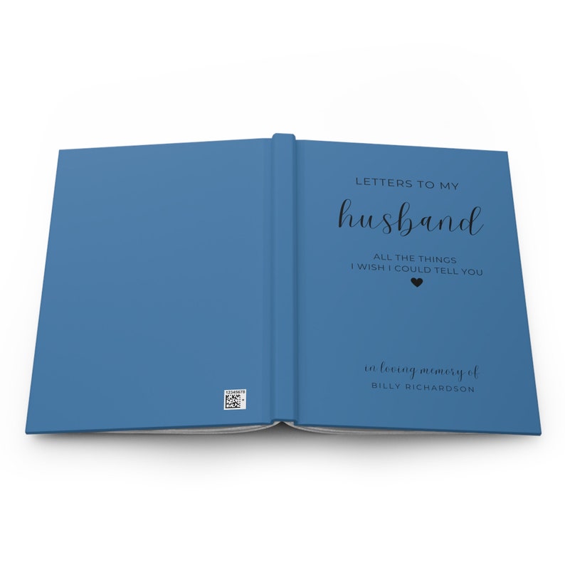 Husband Memorial Journal Gift, Letters to Husband in Heaven Custom Loss of Husband Personalized Husband Memorial Gift Sympathy Grief Journal image 10