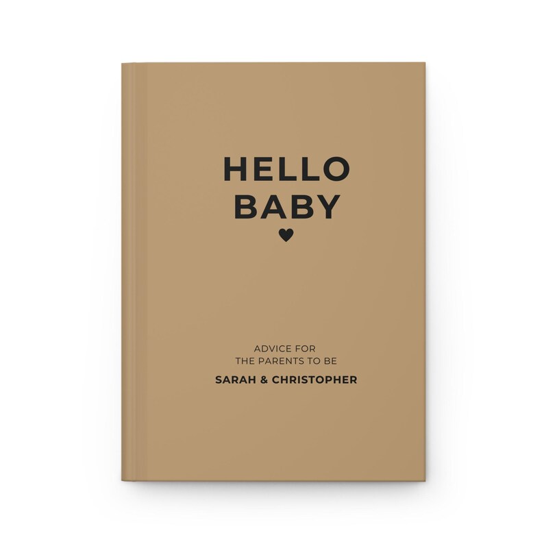 Baby Shower Guest Book, Hello Baby Journal, Advice for Parents, Gender