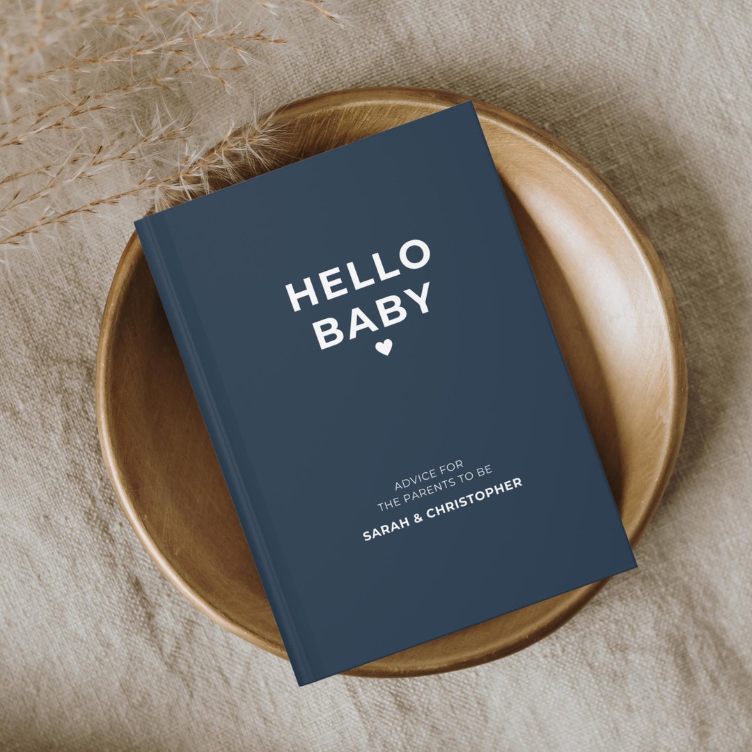 Baby Shower Guest Book, Hello Baby Journal, Advice for Parents, Gender