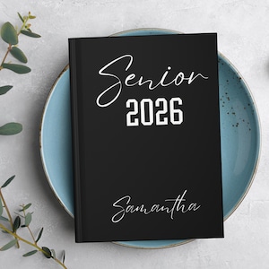 Senior Year 2026, Senior Journal Class of 2026, Personalized Senior Memory Notebook High School, Back to School, Hardcover, Graduation Gift
