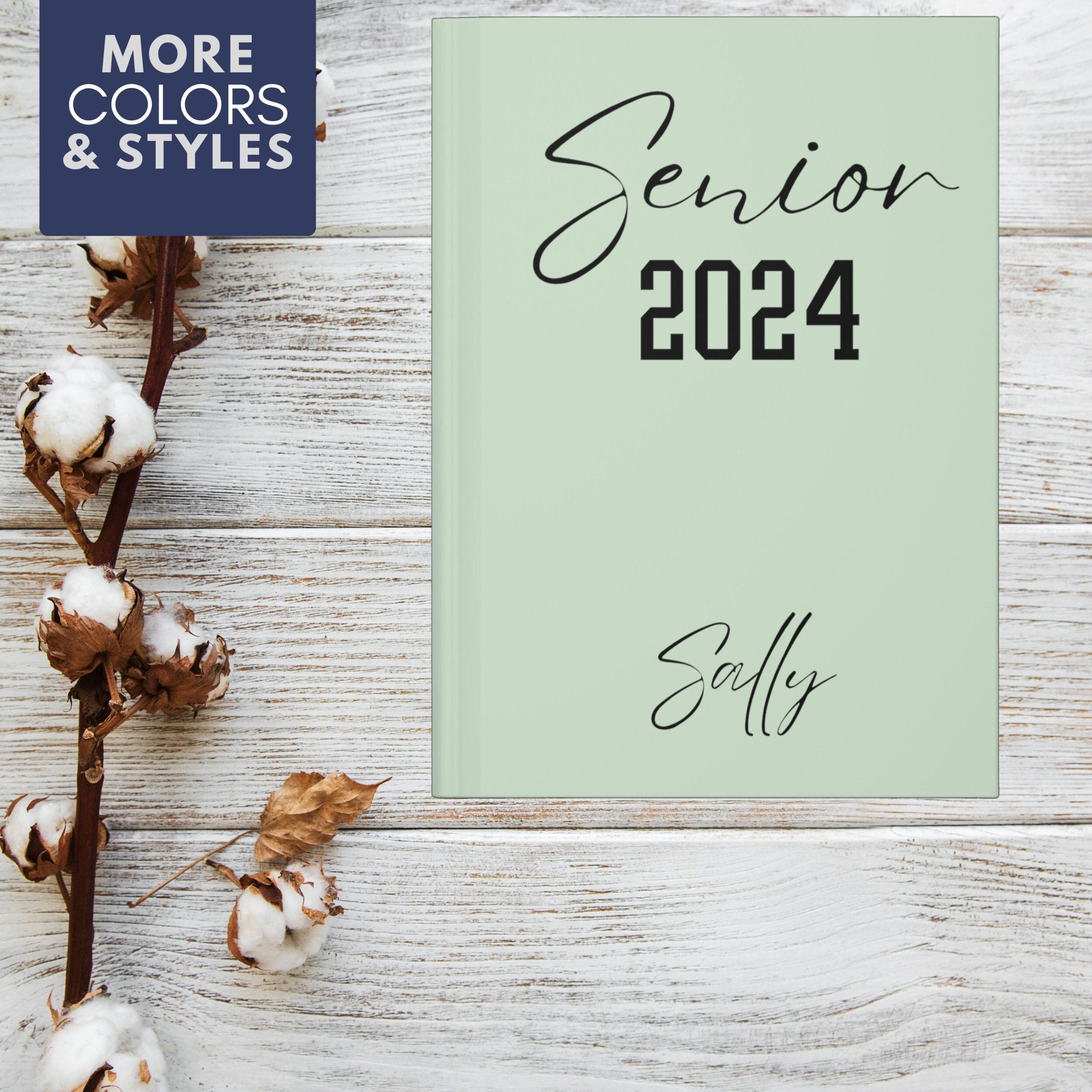  My Senior Year 2023-2024 High School Memory Scrapbook:  Graduation Sign-In Book for Girls to Record 12th Grade Story. Class of 2024  Diary. A Place for  Well Wishes, Photos, Goals, Autographs