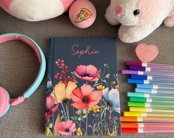 Teenage Girl Gifts Personalized Diary Journal Kid Birthday Gift for Teen girl Custom Name Notebook