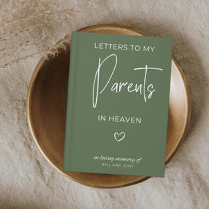 Regalo conmemorativo por la pérdida de los padres, diario de cartas a mis padres, regalo por la pérdida de la madre, diario por la pérdida del padre, cuaderno conmemorativo para padres, condolencias
