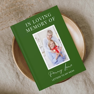 Loss Of Mom Gift, Custom Mom Memorial Gift, Personalized Grief Journal, Letters To Mom Sympathy Gift Loss Of Mother Gift Mom Bereavement
