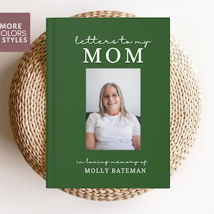 Cartas a mi mamá, diario de duelo por la pérdida de una madre, regalo conmemorativo personalizado para mamá, regalo por la pérdida de una madre, regalo de simpatía por el duelo de una hija o un hijo
