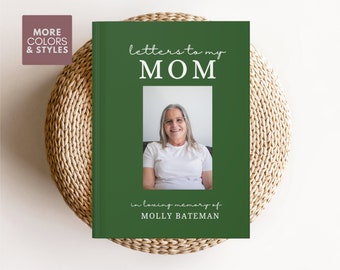 Letters to My Mom Grief Journal, loss of Mother Grief Journal Custom Mom Memorial Gift, Loss of Mom Gift Daughter Son Grieving Sympathy Gift