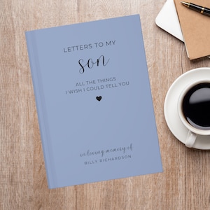 Diario de obsequios en memoria de la pérdida de un hijo, diario de duelo, obsequio de condolencias, cartas a mi hijo en el cielo, obsequio por la pérdida de un hijo, en memoria amorosa, condolencias