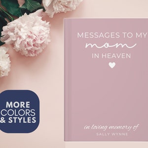 Letters to My Mom Memorial Journal, Loss of Mom Gift Journal to Mom in ...