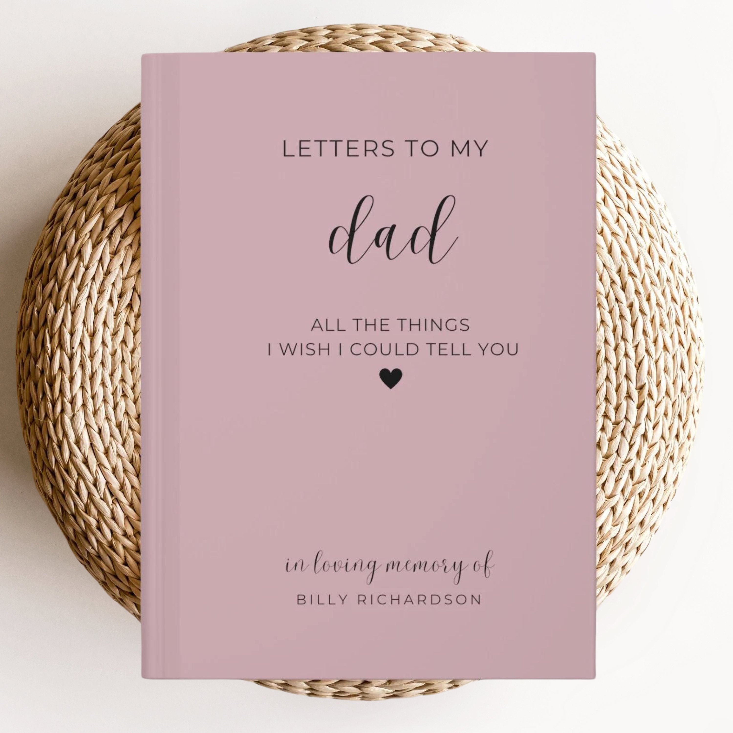 Loss of Father Memorial Gift Journal, Dad Loss Grief Journal Gift, Letters to My Dad in Heaven Sympathy Gift, Letters to my Father, Memorial