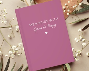 Grandma To Be Gift Grandparent Memory Journal Gift, Custom New Grandparent Gift Grandma Keepsake Journal, New Grandma Gift for Keepsake Book