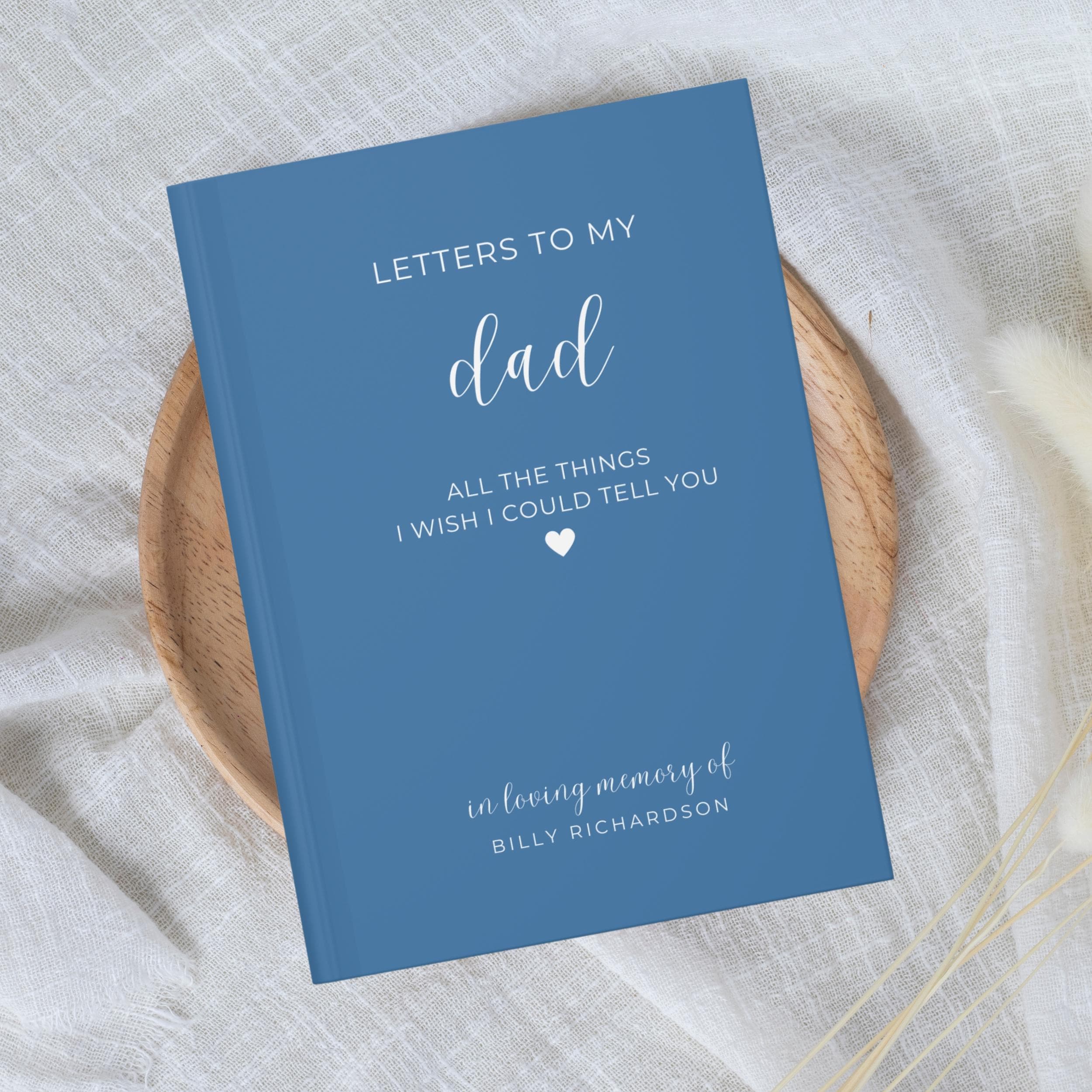 Loss of Father Memorial Gift Journal, Dad Loss Grief Journal Gift, Letters to My Dad in Heaven Sympathy Gift, Letters to my Father, Memorial