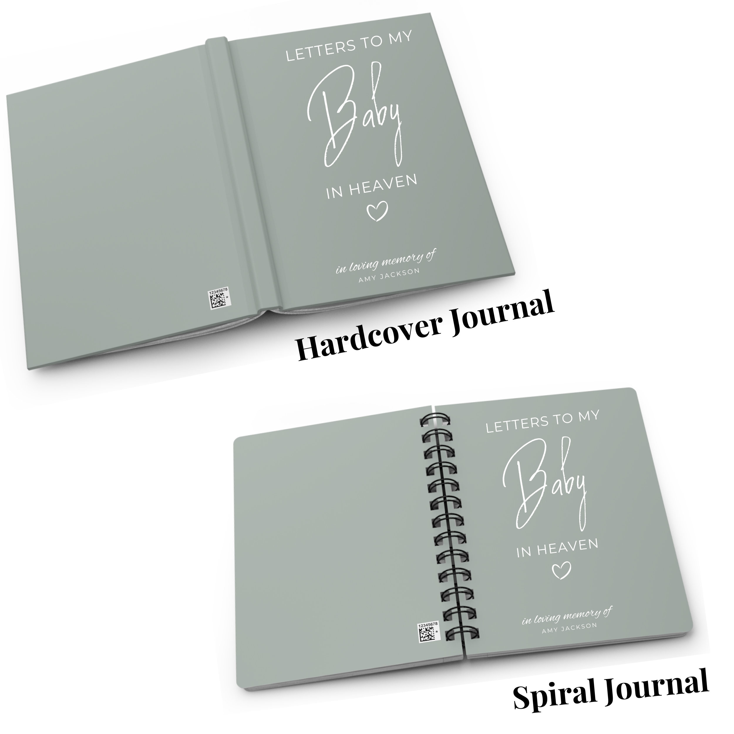 Letters to My Baby In Heaven Infant Loss Gift, Stillborn, Miscarriage Gift, Pregnancy loss gift, Grief Journal, Dear Baby Memorial Journal