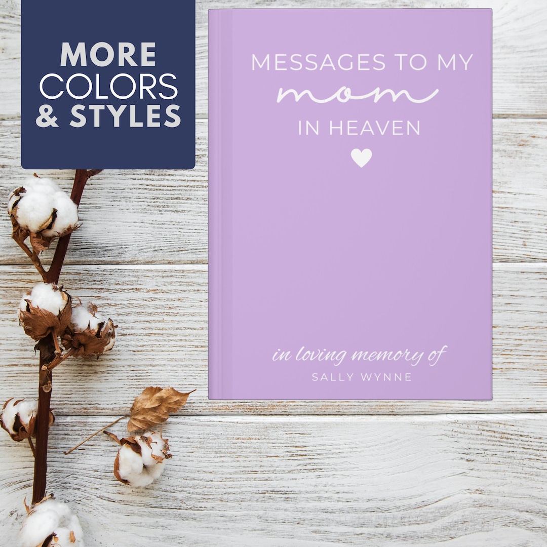 Letters to My Mom Memorial Journal, Loss of Mom Gift Journal to Mom in ...