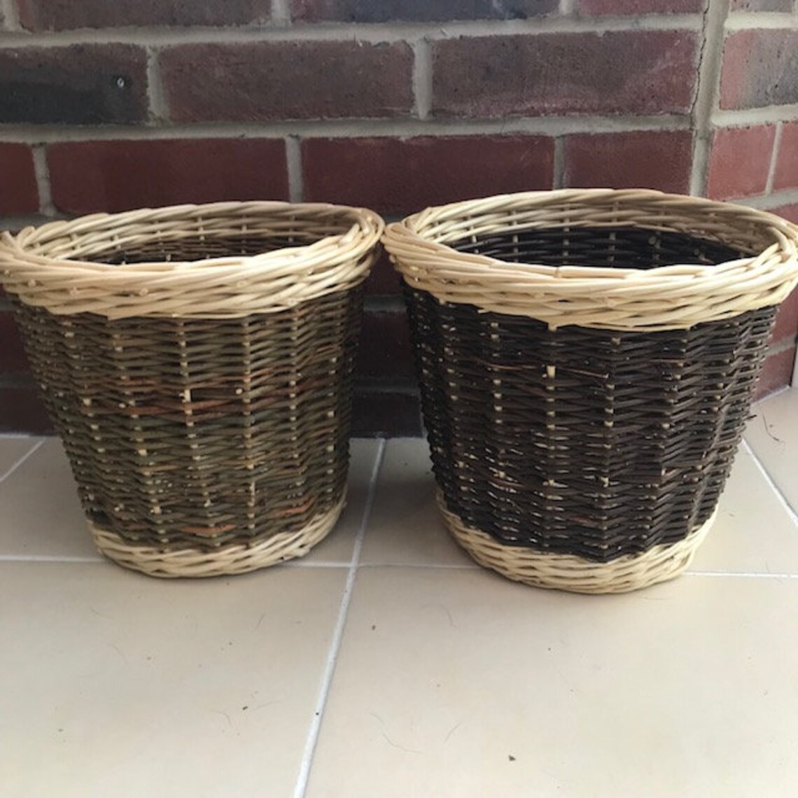 Traditional Waste Paper Baskets small Etsy