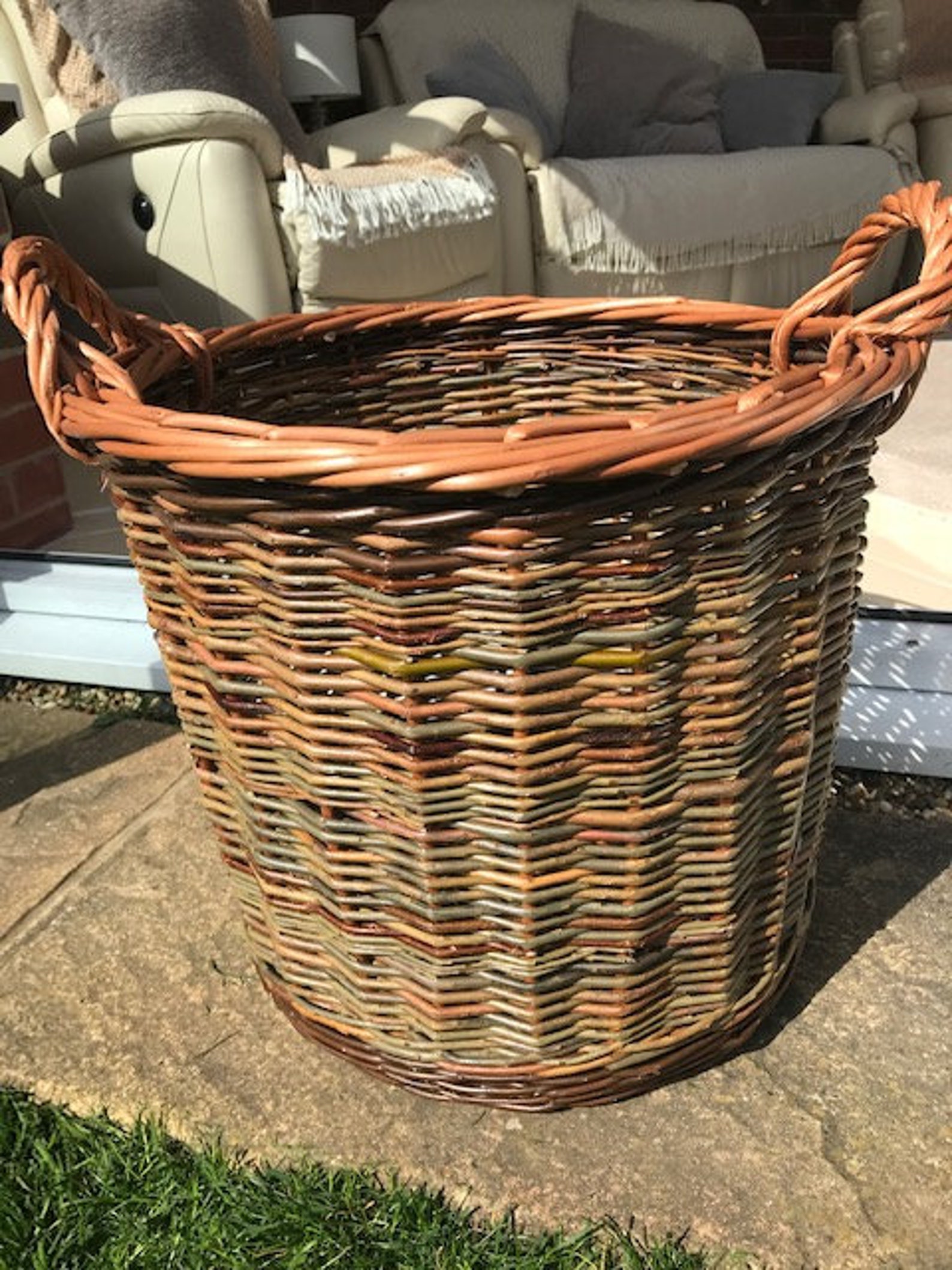 Extra Large Straight Sided Log Basket Etsy UK