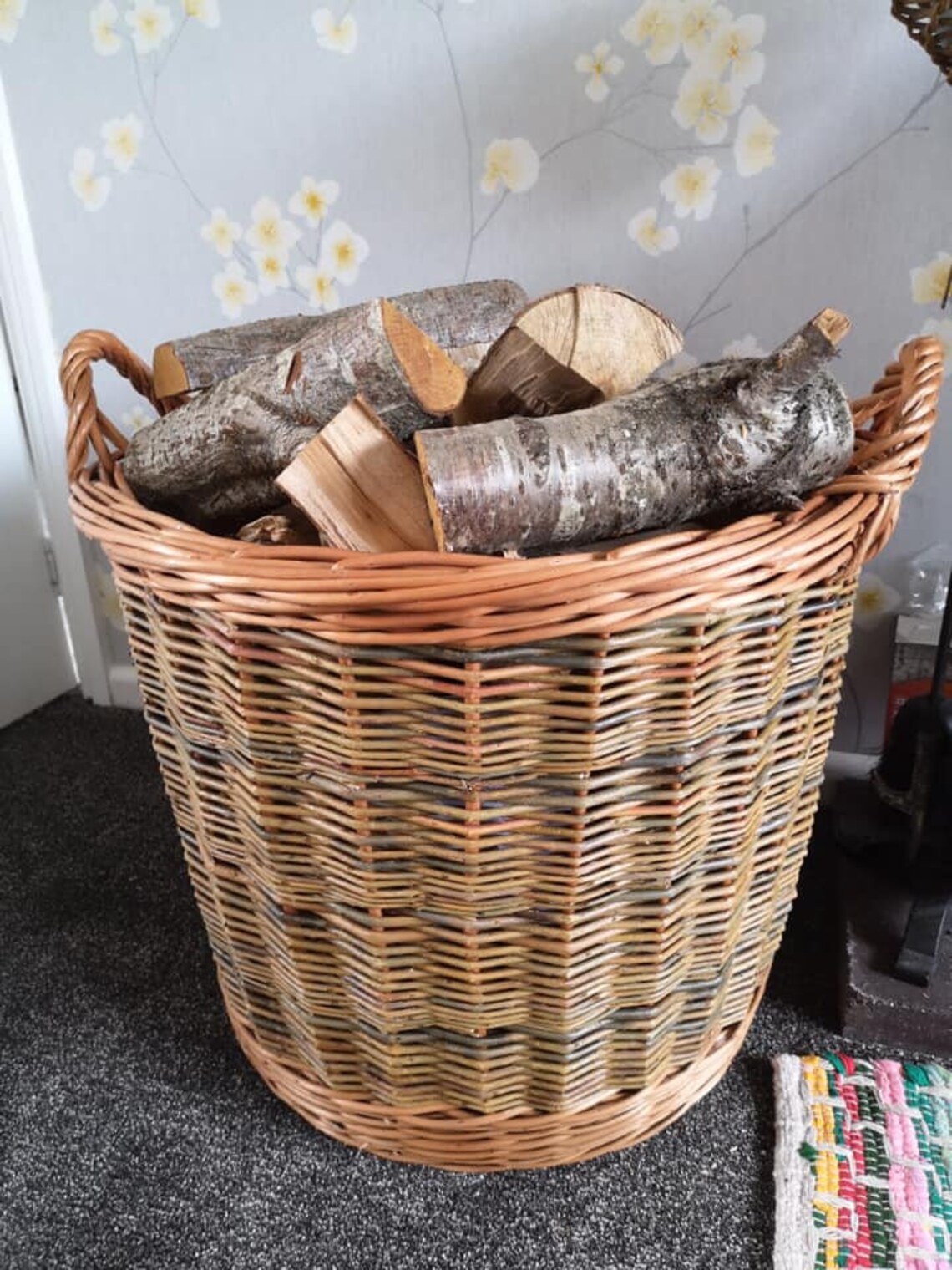 Extra Large Straight Sided Log Basket Etsy UK