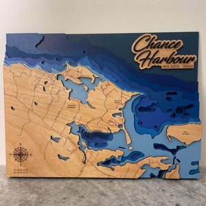 Fichier svg Chance Harbor pour lasers, carte côtière Svg, carte laser découpée fichier, meilleur cadeau de vacances svg, cadeaux tendance 2022, meilleur cadeau de Noël svg