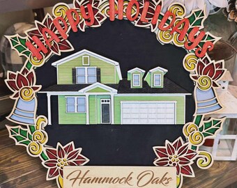 Customized house svg, multilayer house design, Newly Weds gift, New Home owners gift, Realtor closing gift, Christmas gift for couple