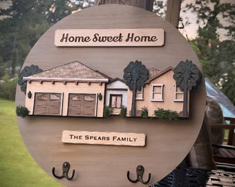 Customized house svg, multilayer house design, Newly Weds gift, New Home owners gift, Realtor closing gift, Christmas gift for couple
