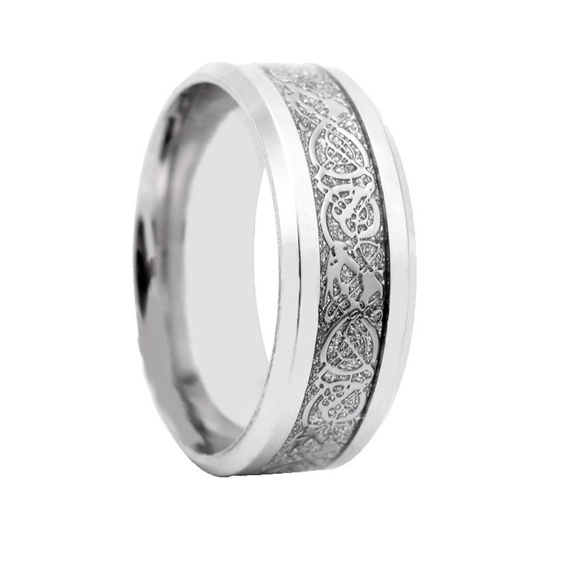 Men's Dragon Stainless Steel Rings Wedding Band Finger - Etsy
