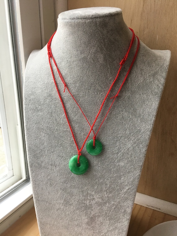 Good Luck Jade Donut and Lucky Coin Necklace & Bracelet - Etsy | Good luck  necklace, Good luck bracelet, Healing crystal jewelry
