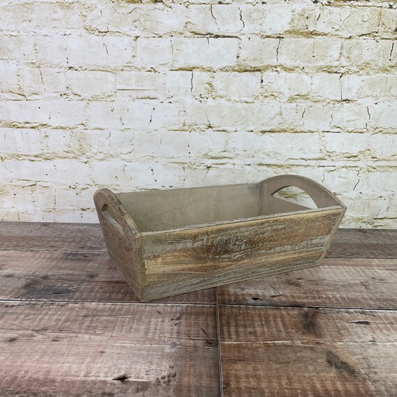 Cesta de almacenamiento de madera de efecto roble / Bandeja de | Etsy