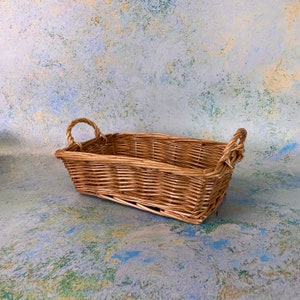 Traditional Rectangular Wicker Basket