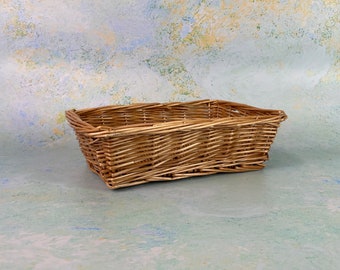 Traditional Wicker Basket - Rectangular