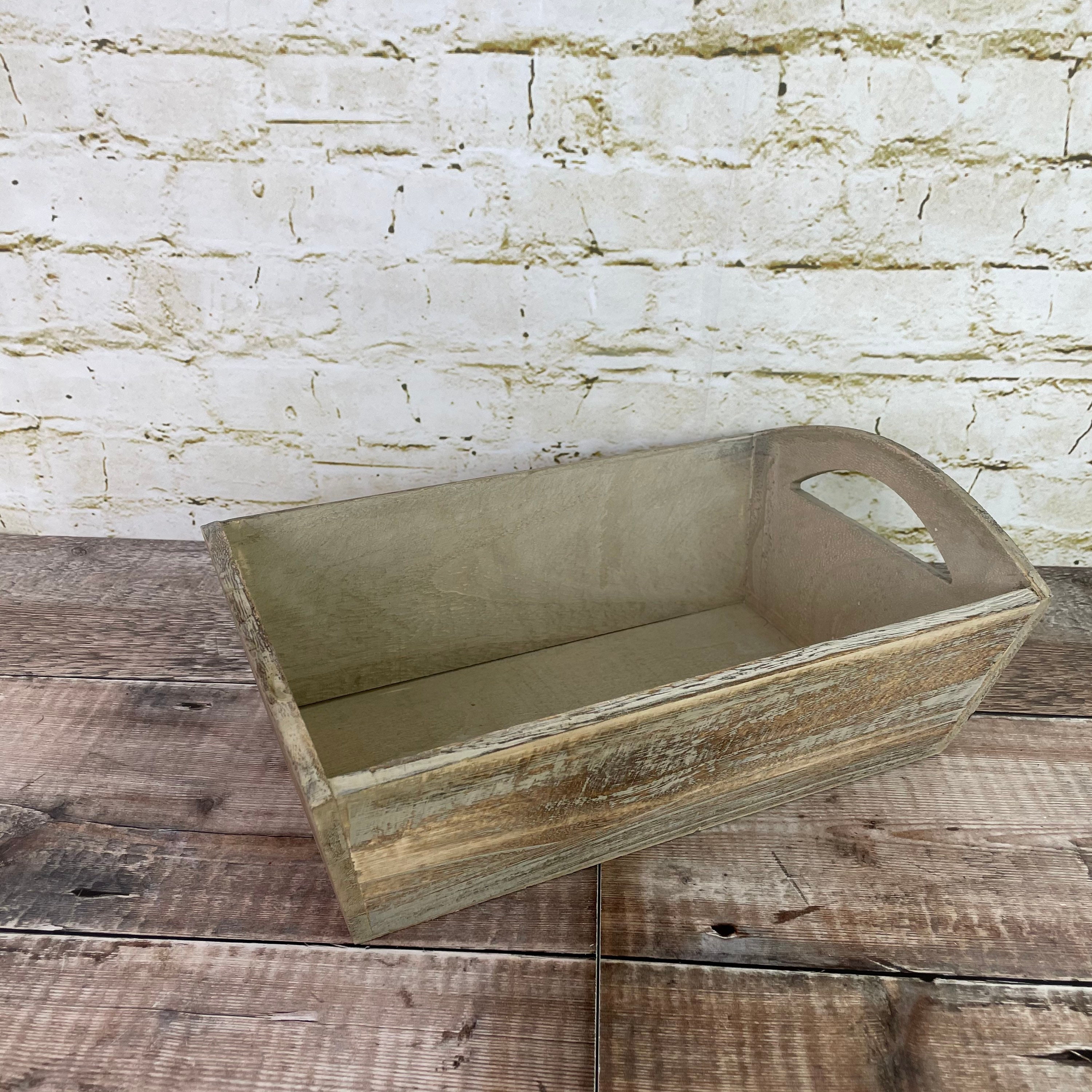 Cesta de almacenamiento de madera de efecto roble / Bandeja de | Etsy