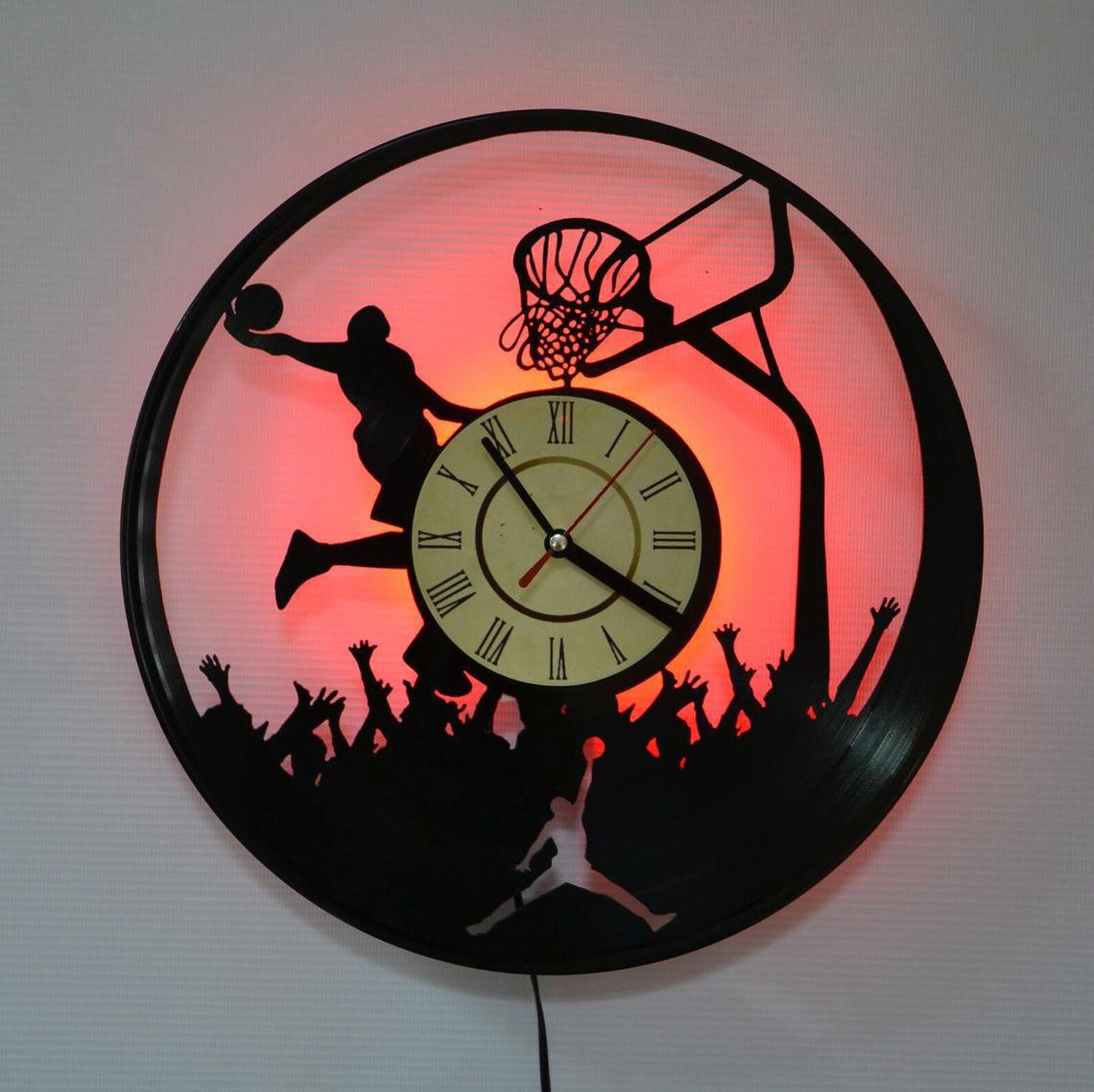 michael jordan shoe wall clock