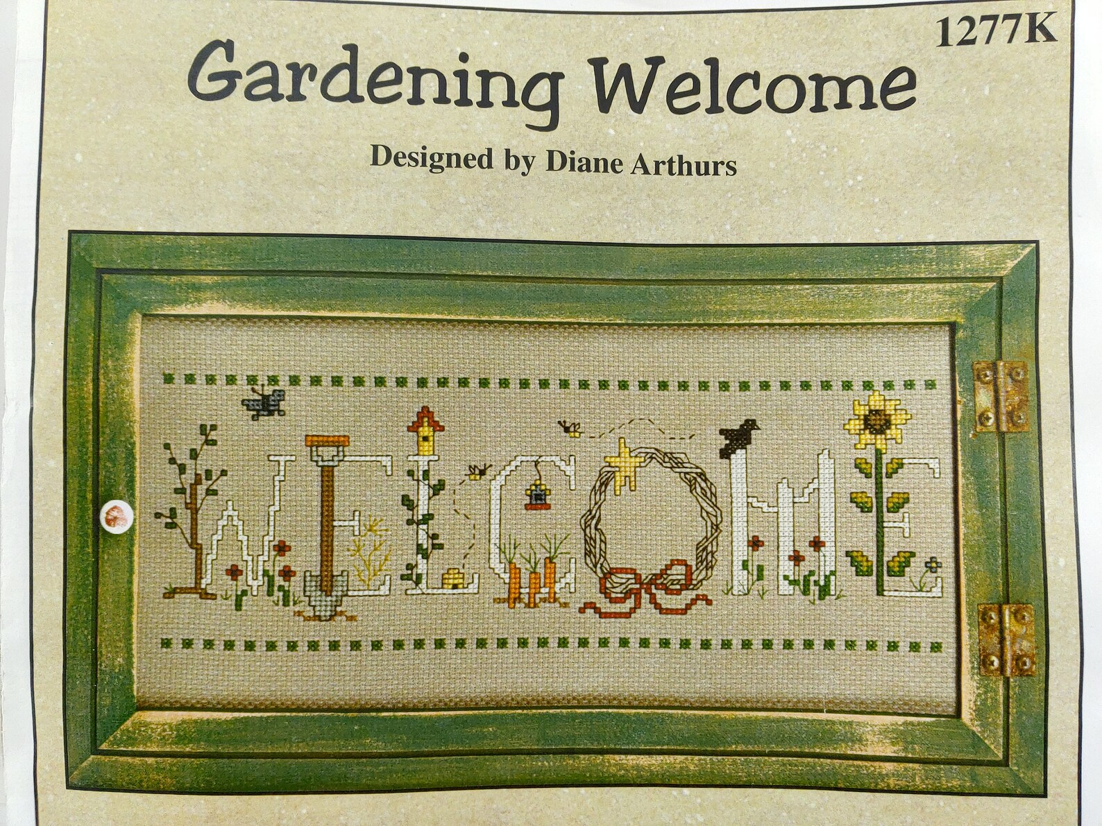 GARDENING Cross Stitch Kit Designed by Diane Arthurs Kit No
