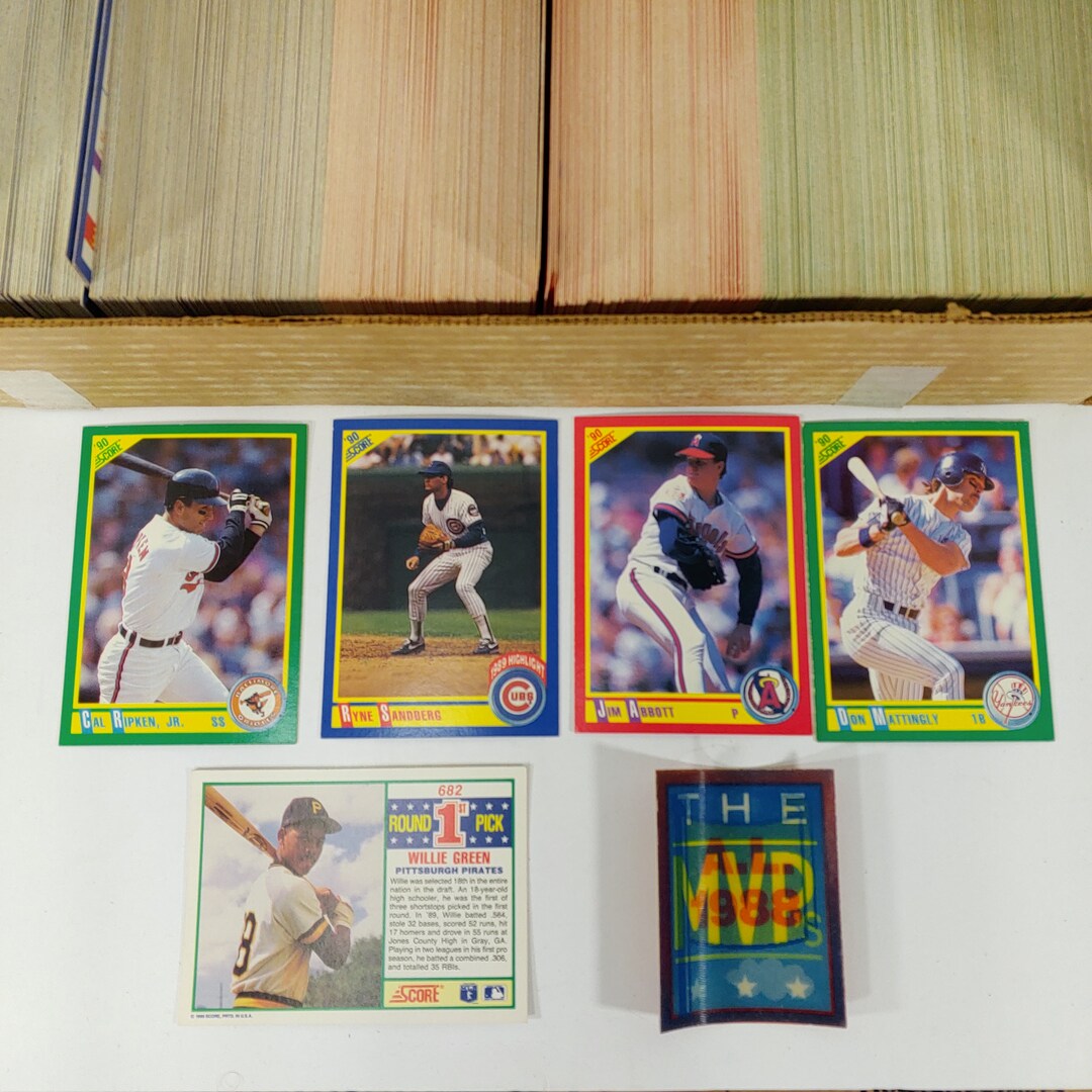 1990 Score Baseball Cards Complete Set Larkin Thomas Gwynn Etsy