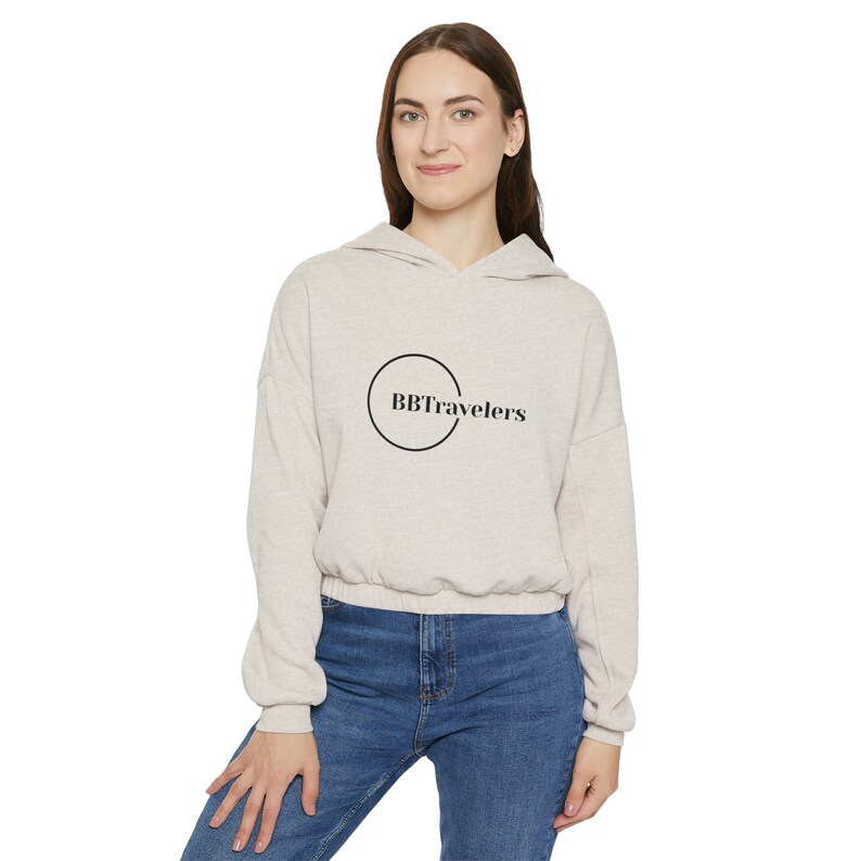 Women's Cinched Bottom Hoodie image 4