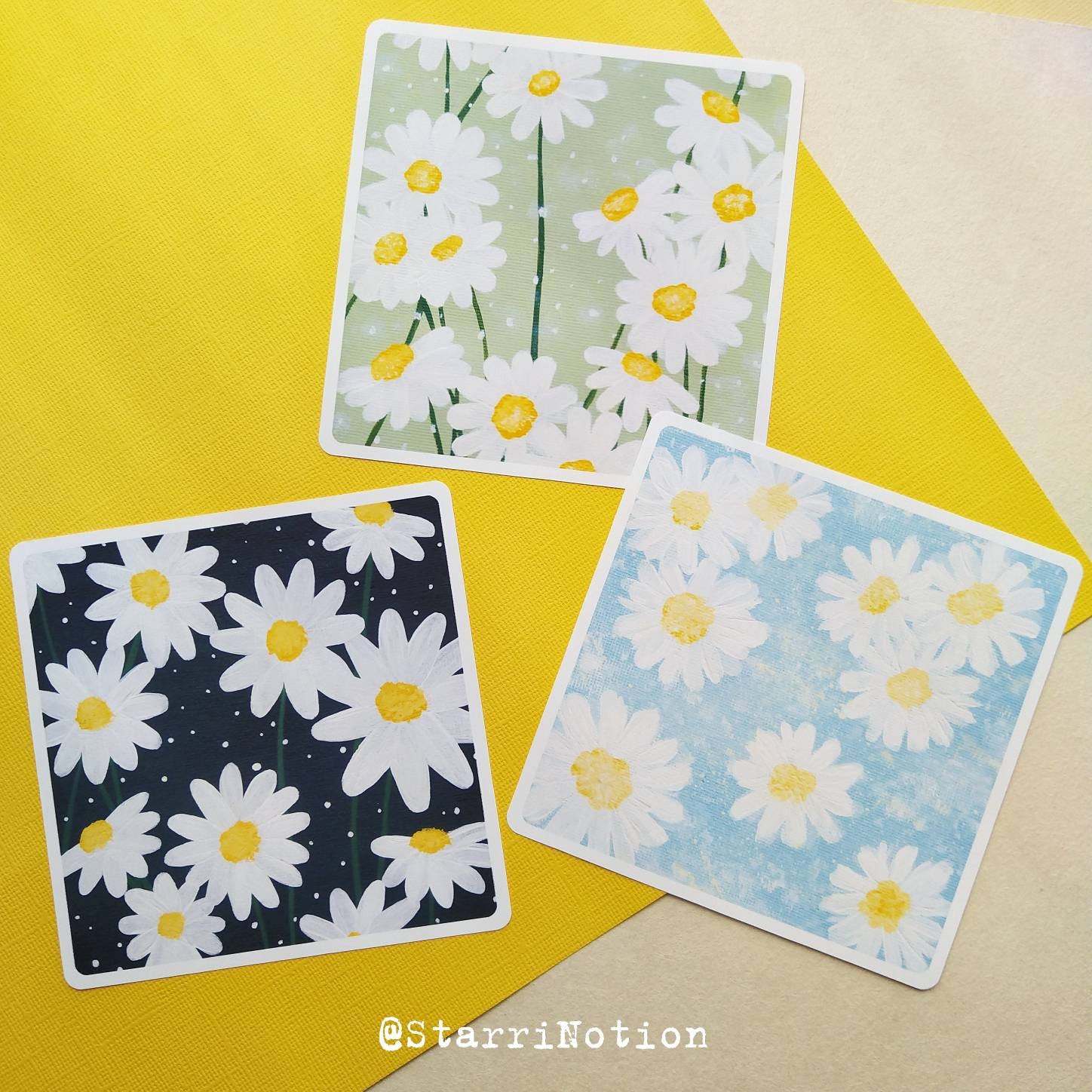 Cute Wall Art Daisy Art Print Mini Wall Art Flower Print Etsy