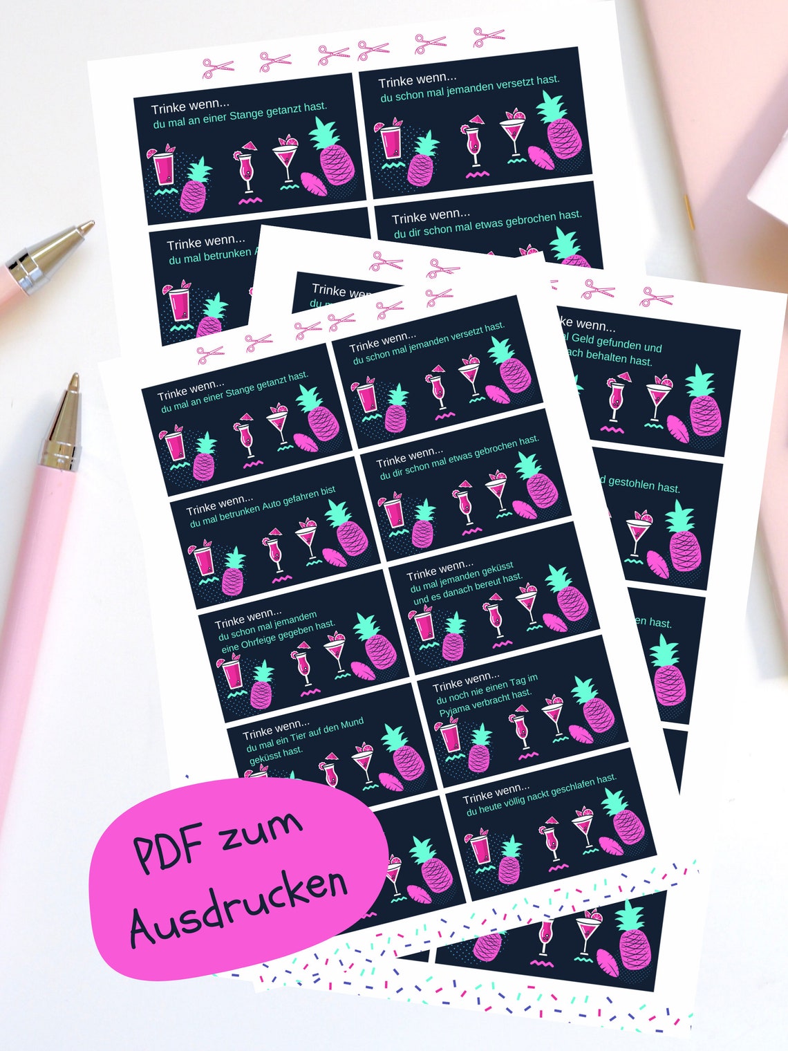 Trinke wenn Spiel Saufspiel Geburtstag Spielideen JGA | Etsy