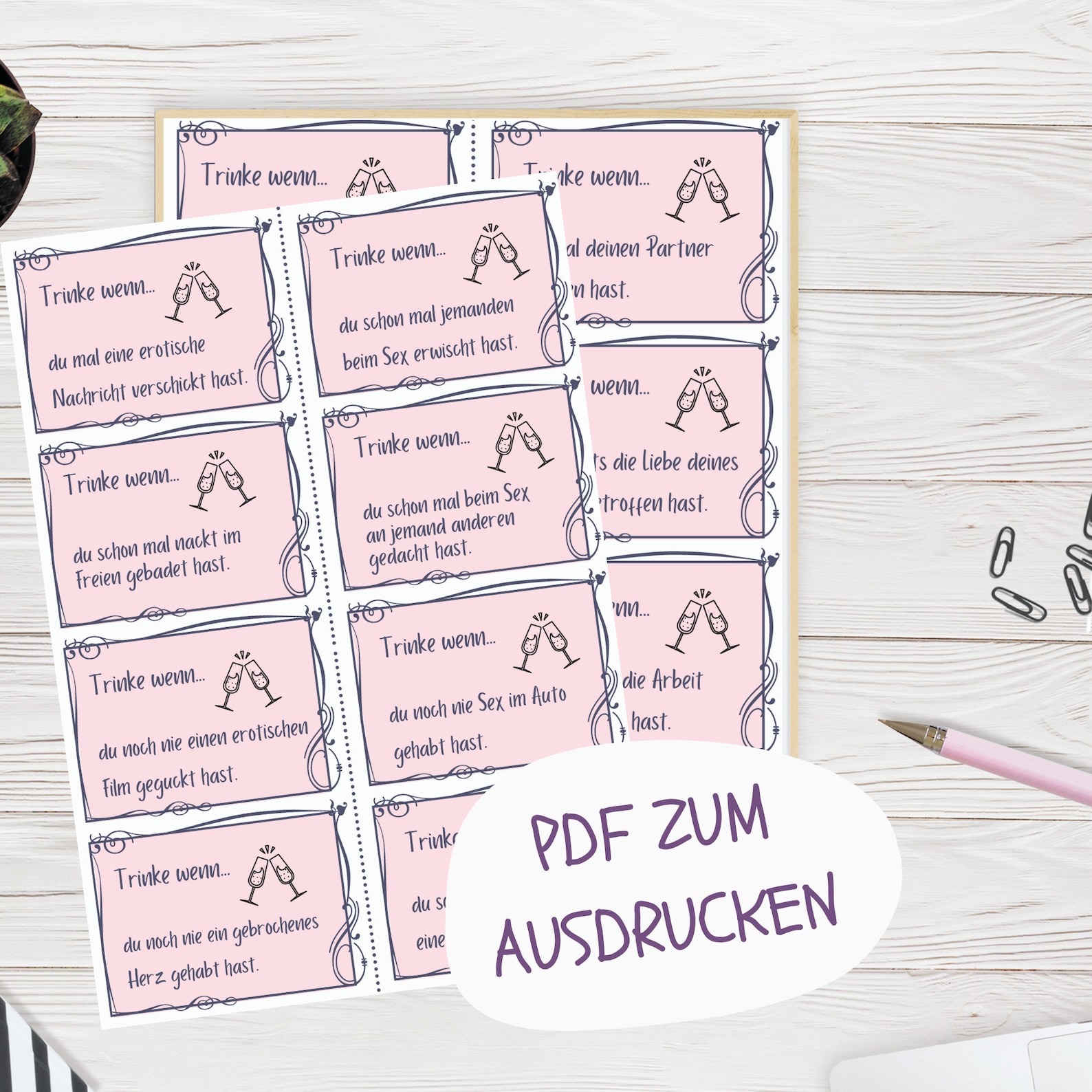 JGA Trinkspiel Trinke wenn Spiel Trinkspiel für Etsy