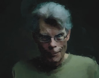 Stephen King Painting Print