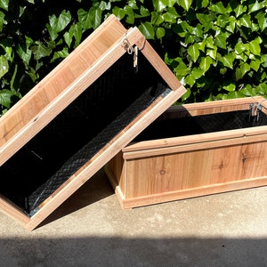 100% Cedar Planter Box, Flower pot, wood planter