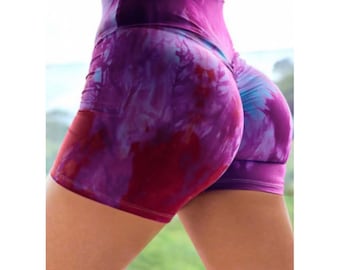 Colorful Booty Shorts, Gym Short, Shorts Women, Rainbow Shorts, Yoga Shorts, Rainbow Shorts, Yoga Shorts Women, Rainbow Shorts Women